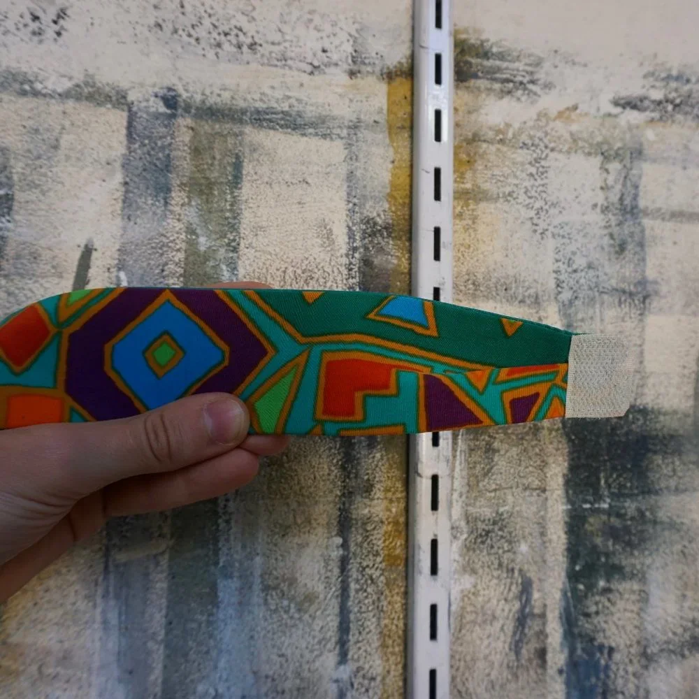 💚 VINTAGE PATCHINGTON Graphic Velcro Belt (S)